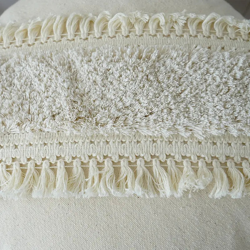 TexturaFringe – Stilvolle dekorative Kissen mit strukturierten Mustern und fransigen Kanten
