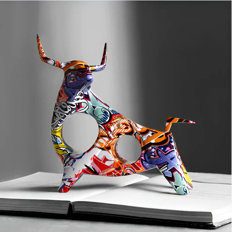 Künstlerische Kuhfigurine