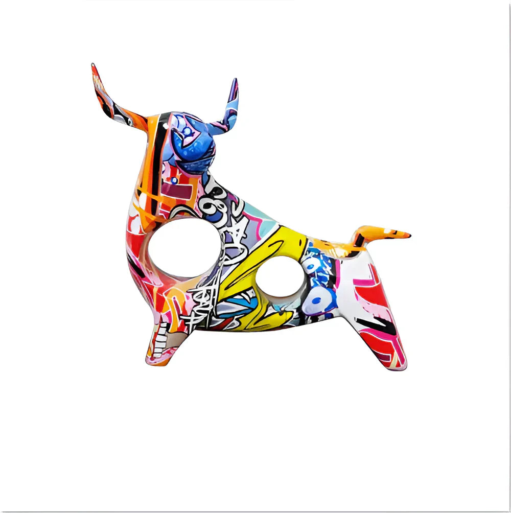 Künstlerische Kuhfigurine