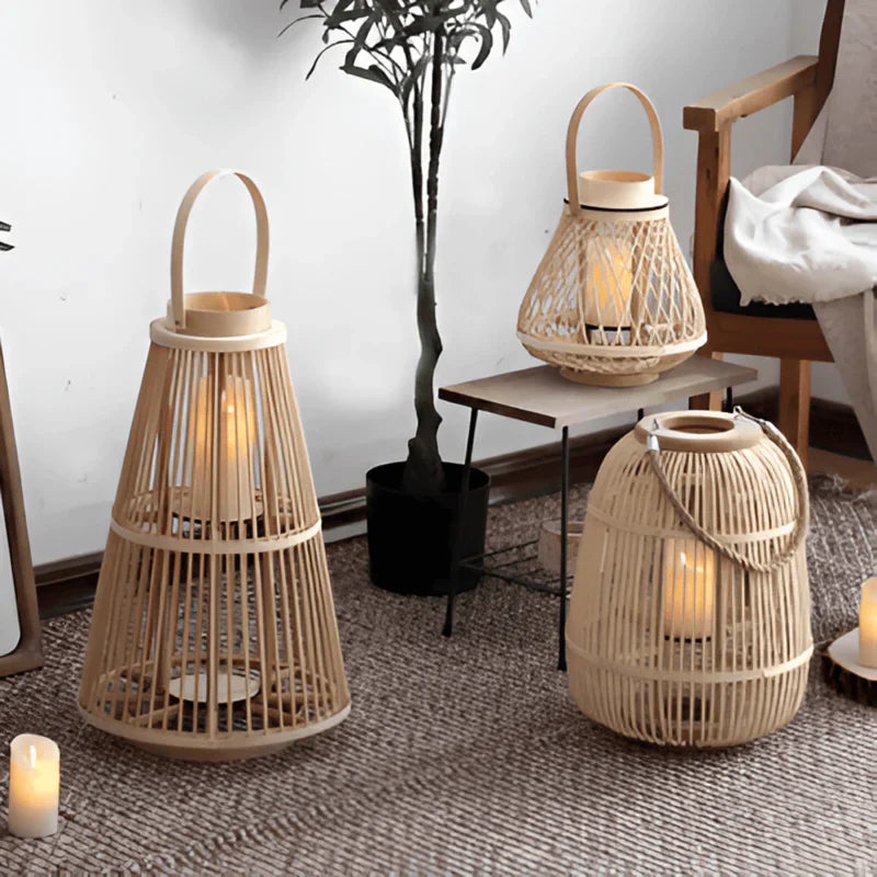 GlowWeave Boho Laterne