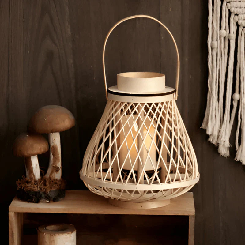 GlowWeave Boho Laterne