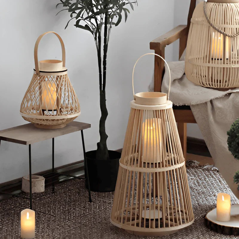 GlowWeave Boho Laterne