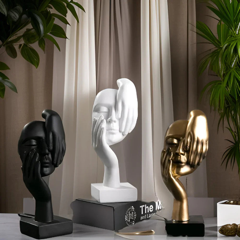NordicMuse Abstrakte Gesichts Skulptur