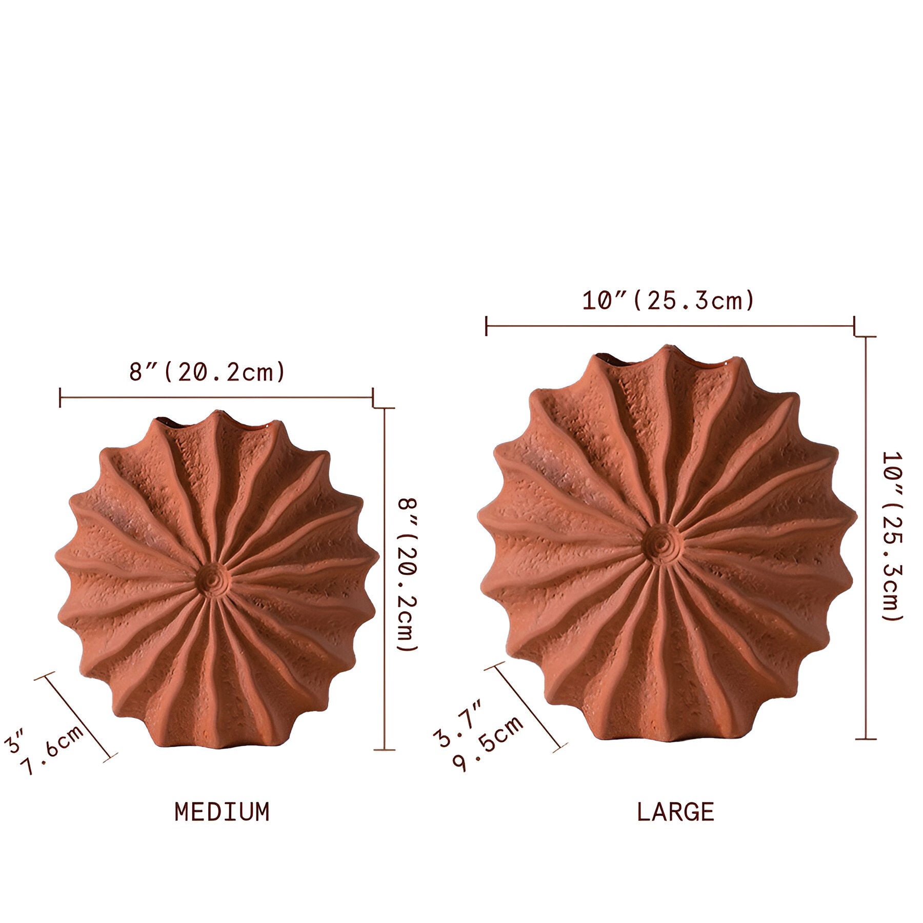Faltendesign Geometrische Retro-Vase