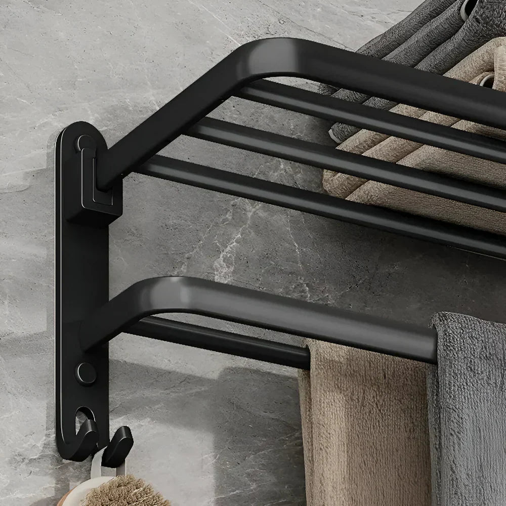 TowelFlex Wandmontierte Doppelhandtuchstange