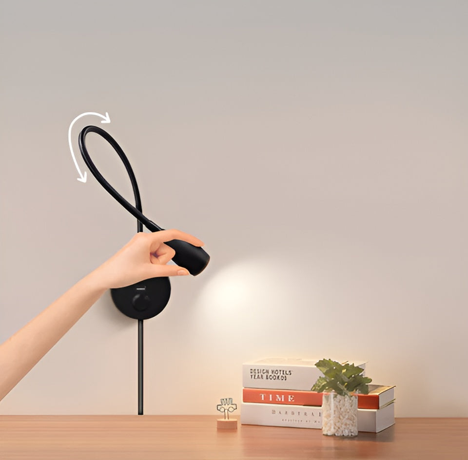 GlowShift-Wandlampe mit USB-Ladegerät - einstellbare Stimmungsbeleuchtung