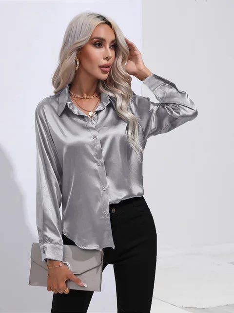 Grace Satin Bluse