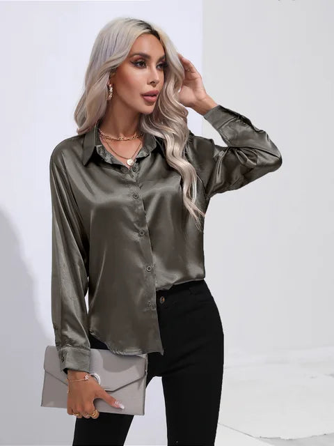 Grace Satin Bluse