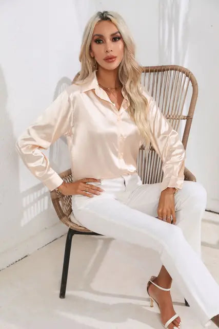 Grace Satin Bluse