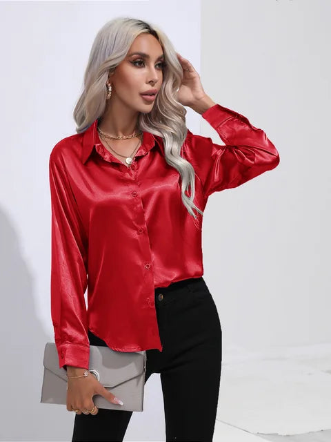 Grace Satin Bluse