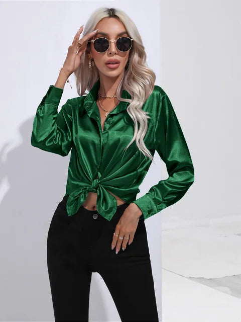 Grace Satin Bluse