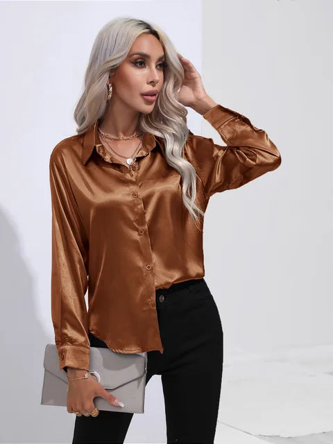 Grace Satin Bluse