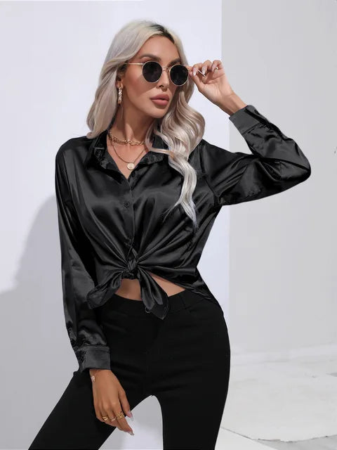 Grace Satin Bluse