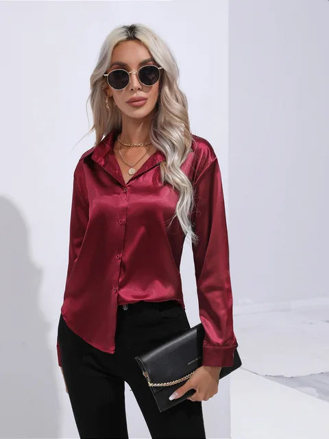 Grace Satin Bluse