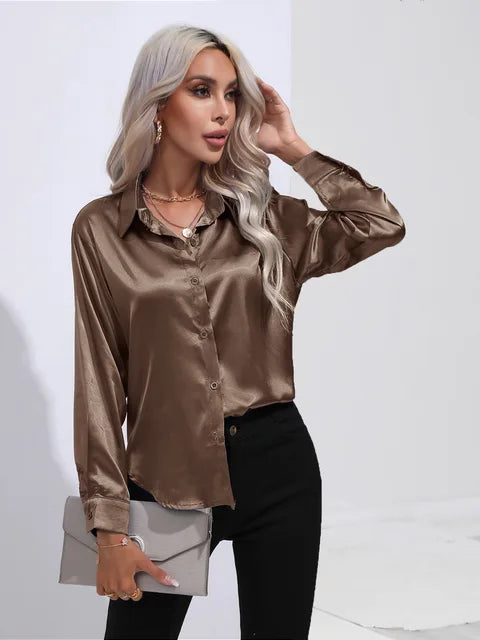 Grace Satin Bluse