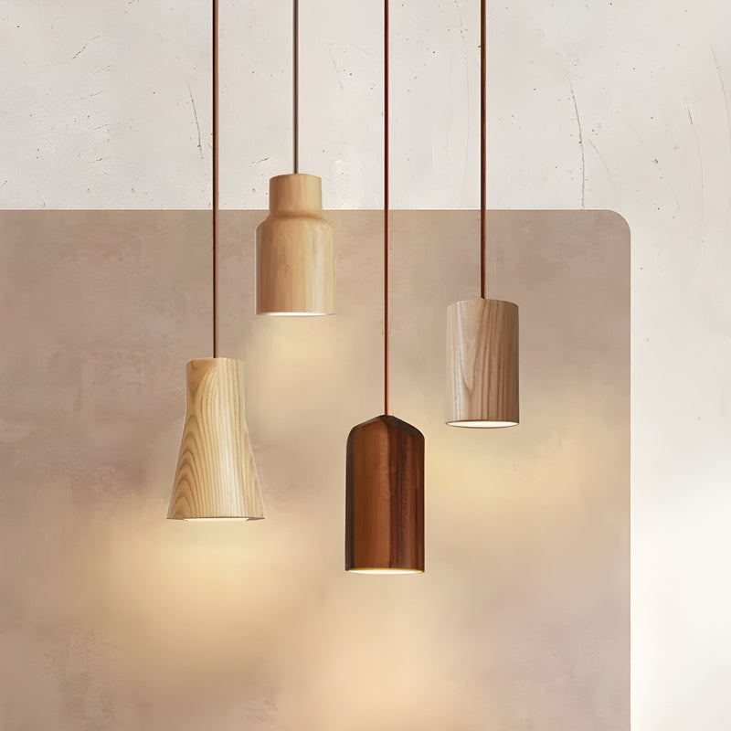 Moderne Holzpendel