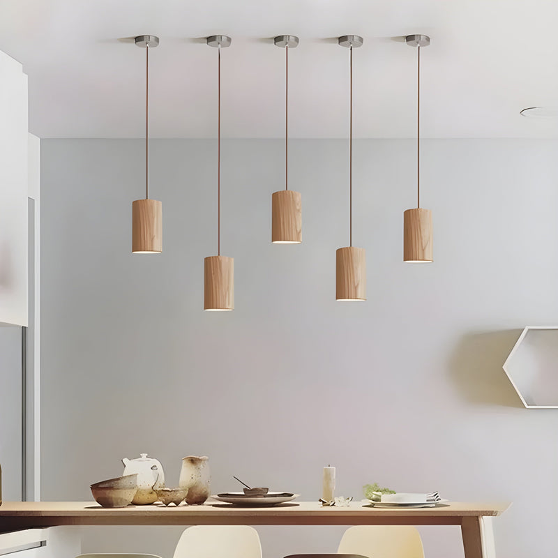 Moderne Holzpendel
