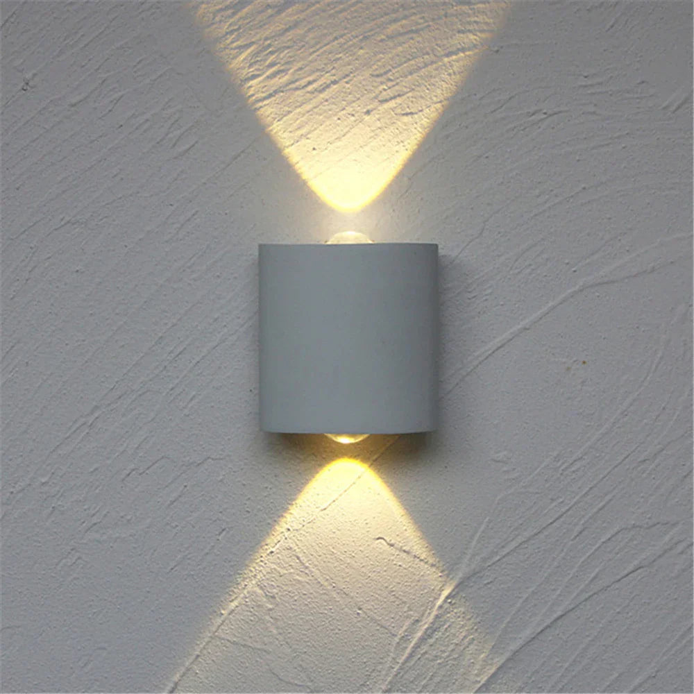 LumiRise – Moderne zylindrische Auf- und Abwärts-Wandleuchten