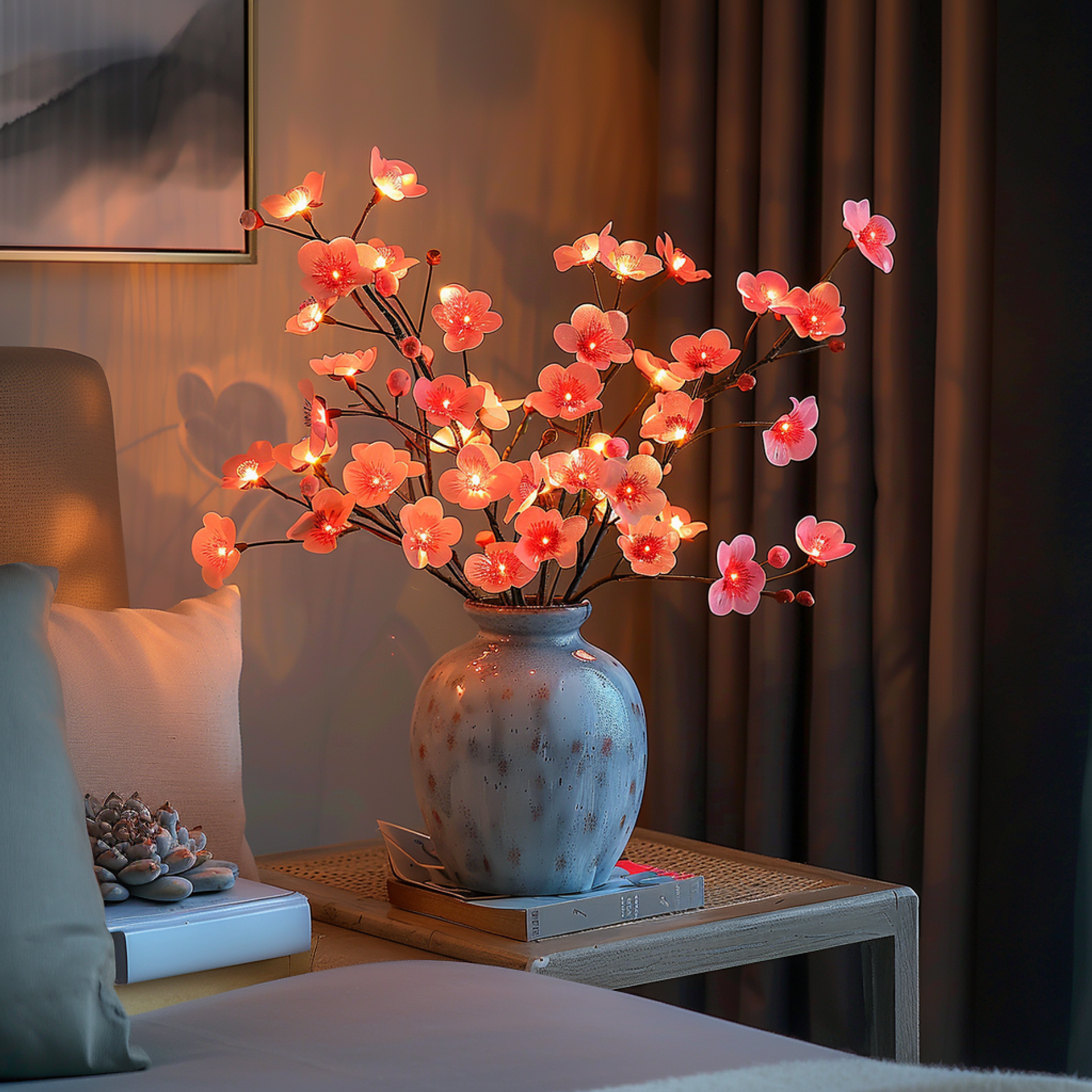 OliveLume LED-Lampe – Natürliche Schönheit im Olivenzweig-Design