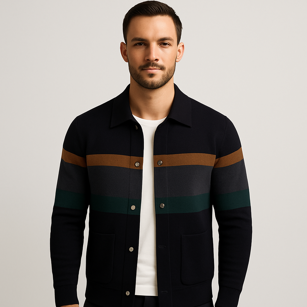 Jackson | Gestreifte Strickjacke