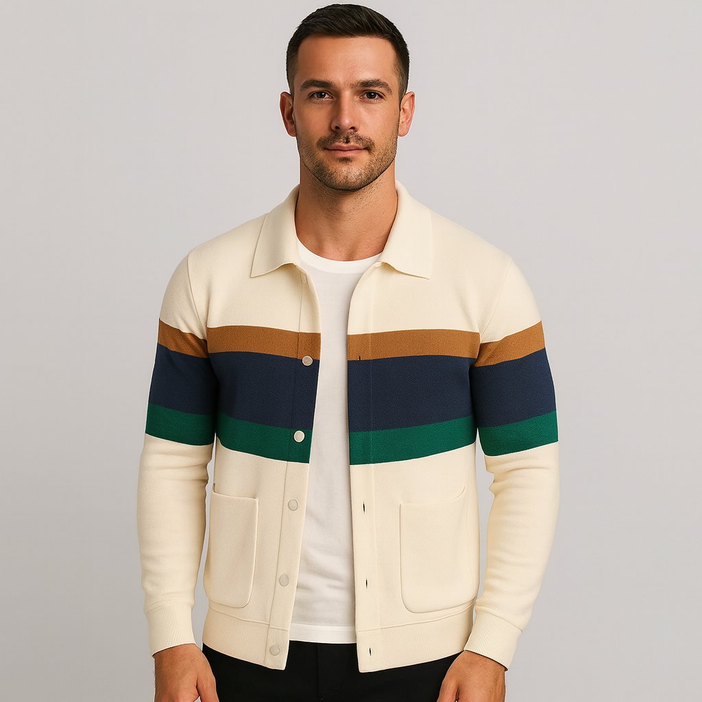 Jackson | Gestreifte Strickjacke