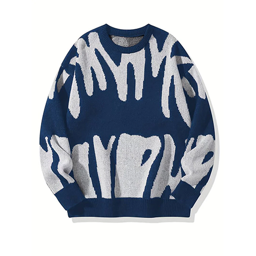 Aster - Moderner Komfort Unisex abstrakter Crewneck-Pullover