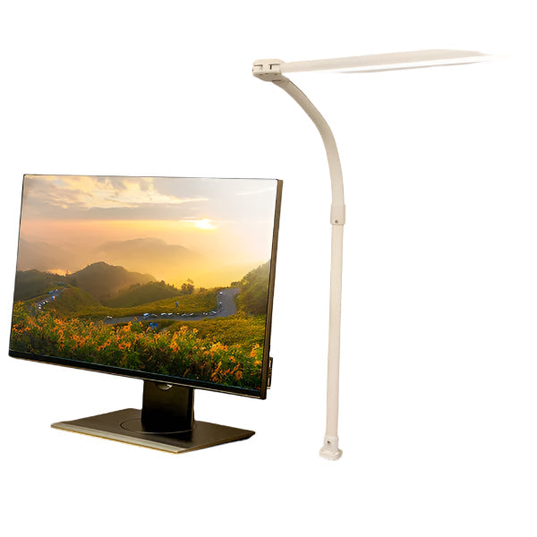 FlexiGlow LED-Schreibtischlampe mit doppeltem Kopf