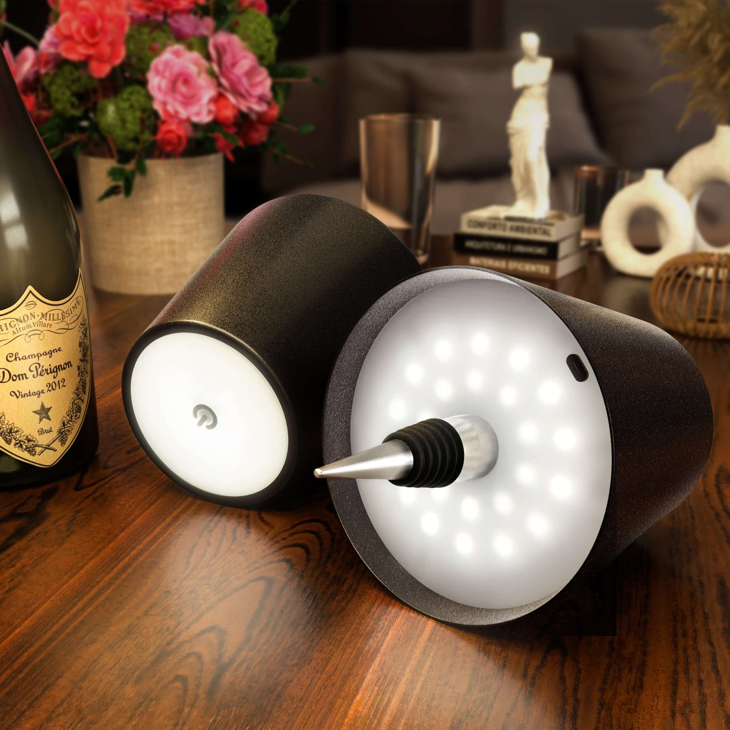 LumiFlasche Elegante LED Flasche Lampe für Nachhaltige Einrichtung