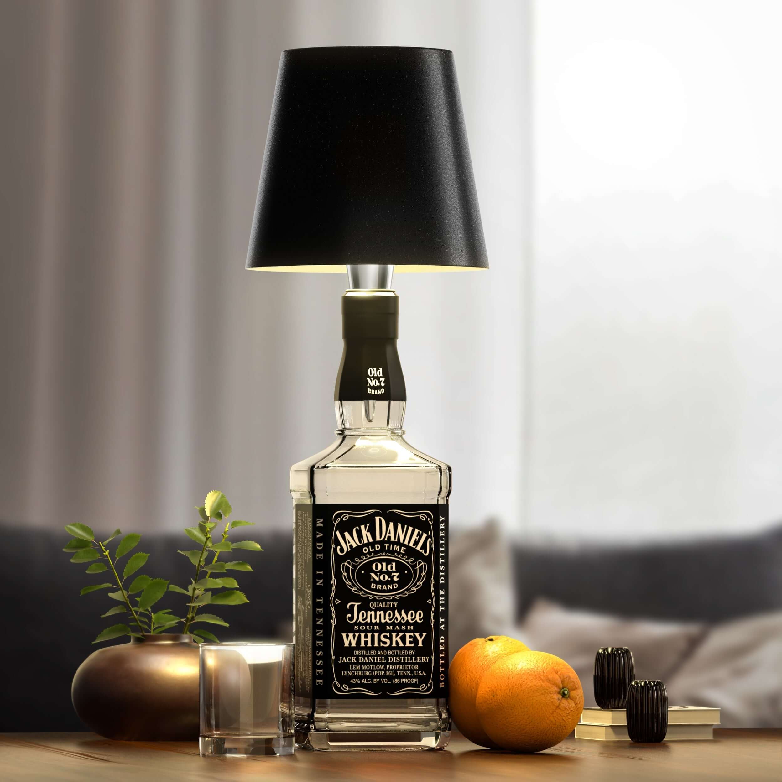 LumiFlasche Elegante LED Flasche Lampe für Nachhaltige Einrichtung