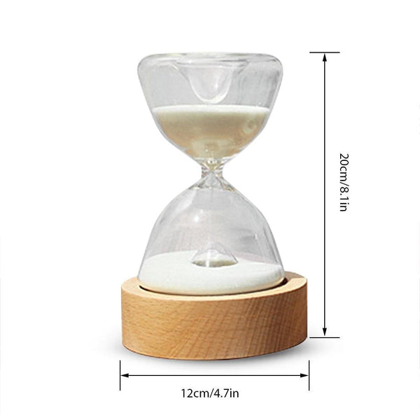TimelessGlow - Elegante LED Sanduhr-Nachtlampe mit Fernbedienung