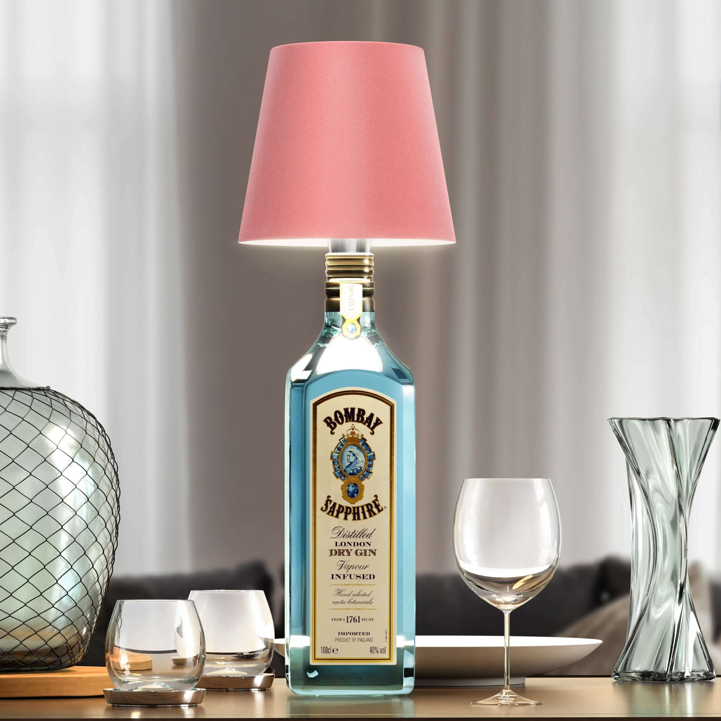 LumiFlasche Elegante LED Flasche Lampe für Nachhaltige Einrichtung