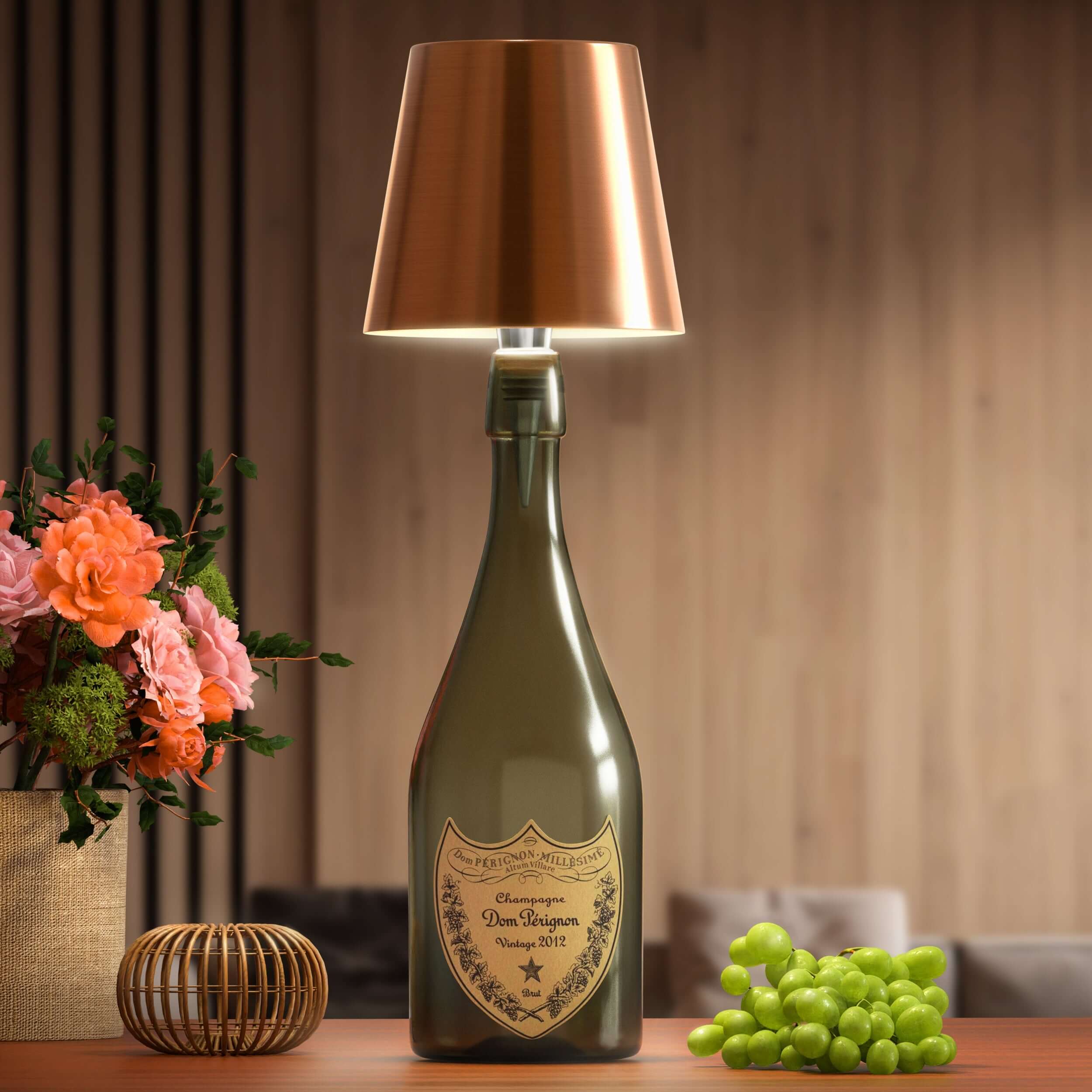 LumiFlasche Elegante LED Flasche Lampe für Nachhaltige Einrichtung