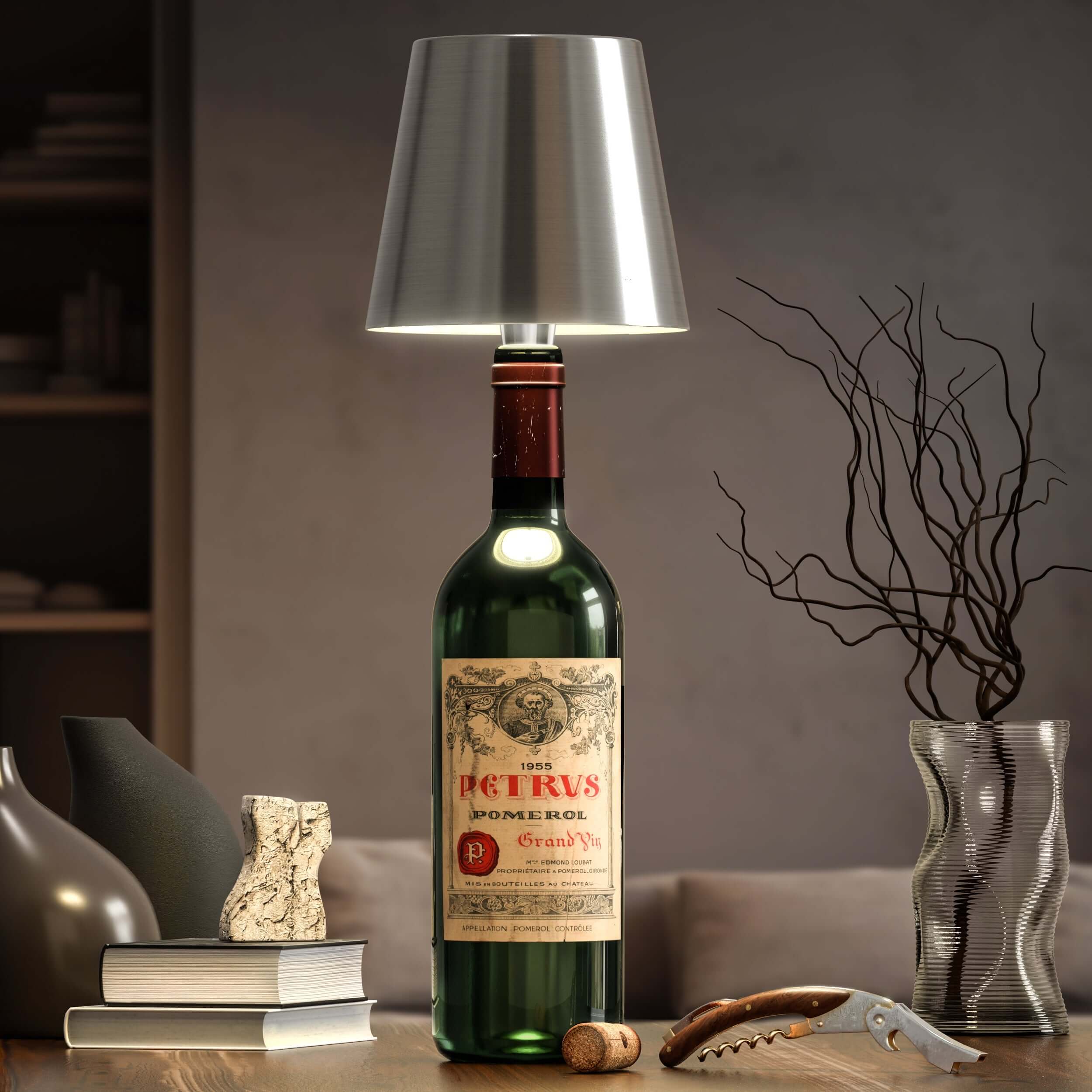LumiFlasche Elegante LED Flasche Lampe für Nachhaltige Einrichtung