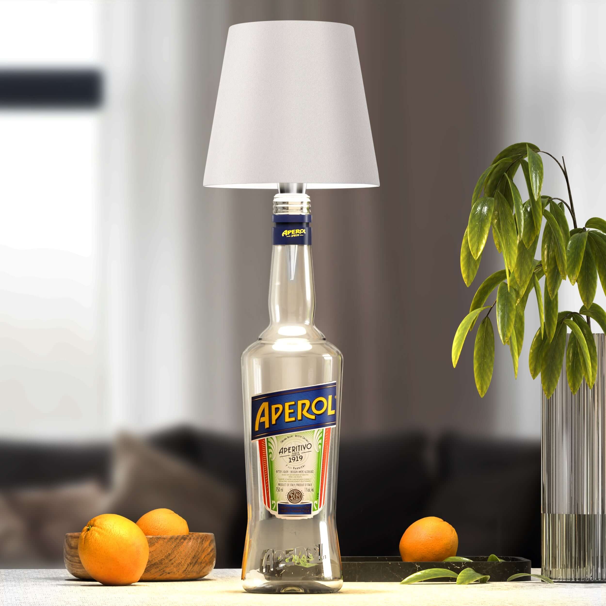 LumiFlasche Elegante LED Flasche Lampe für Nachhaltige Einrichtung