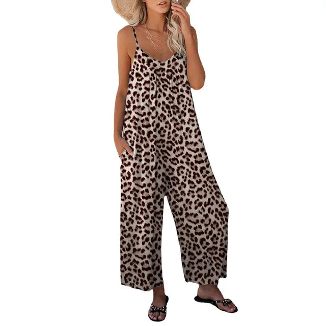 Sofie Eleganter Overall mit tiefem V-Ausschnitt