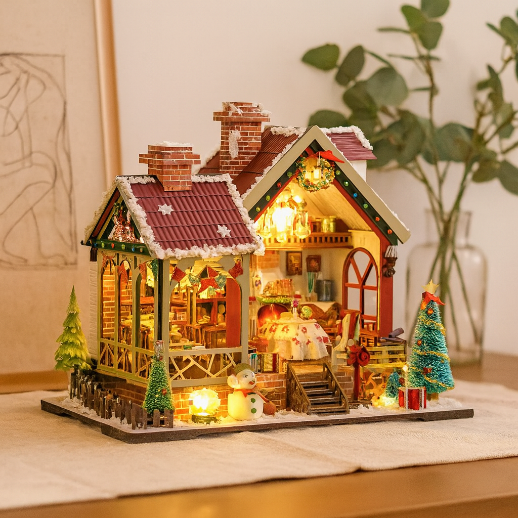 Lumivelle | DIY 3D Weihnachts-Buchecke Modellbausatz