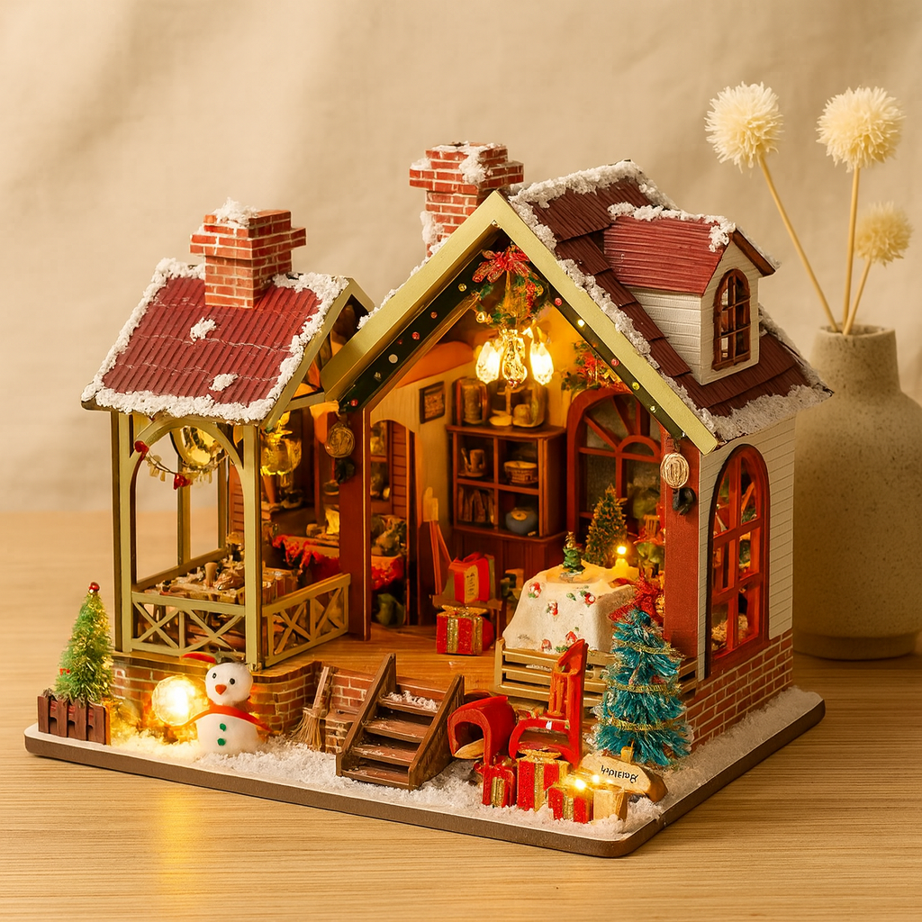 Lumivelle | DIY 3D Weihnachts-Buchecke Modellbausatz