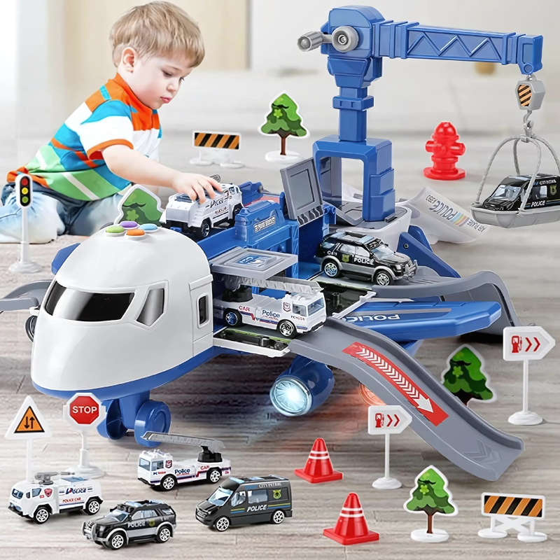 JetMaster Interaktives Flugzeug-Spielset mit Lichtern und Geräuschen