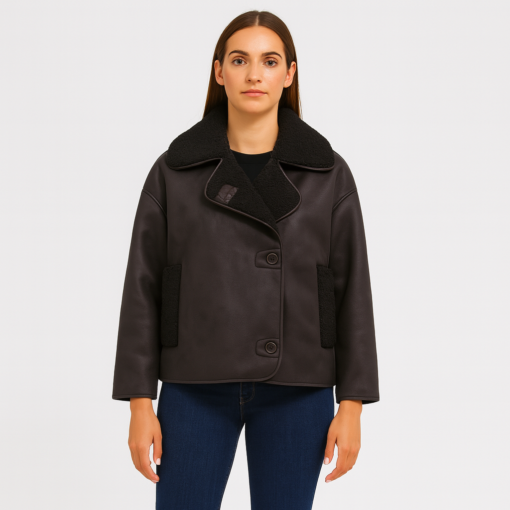 Mirella | Weiche Fleecejacke mit Knöpfen