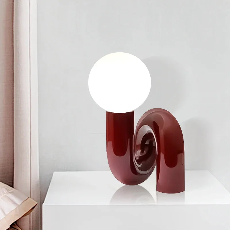 LumiArt – Elegante Tischlampe mit Künstlerischem Glasdesign