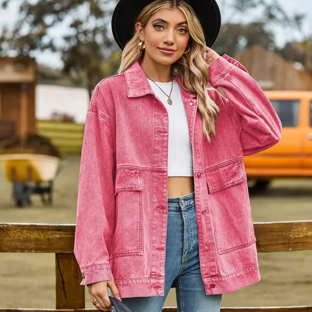 Brina langärmelige Denimjacke