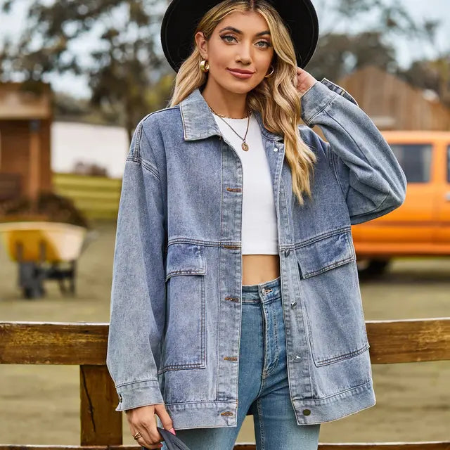 Brina langärmelige Denimjacke