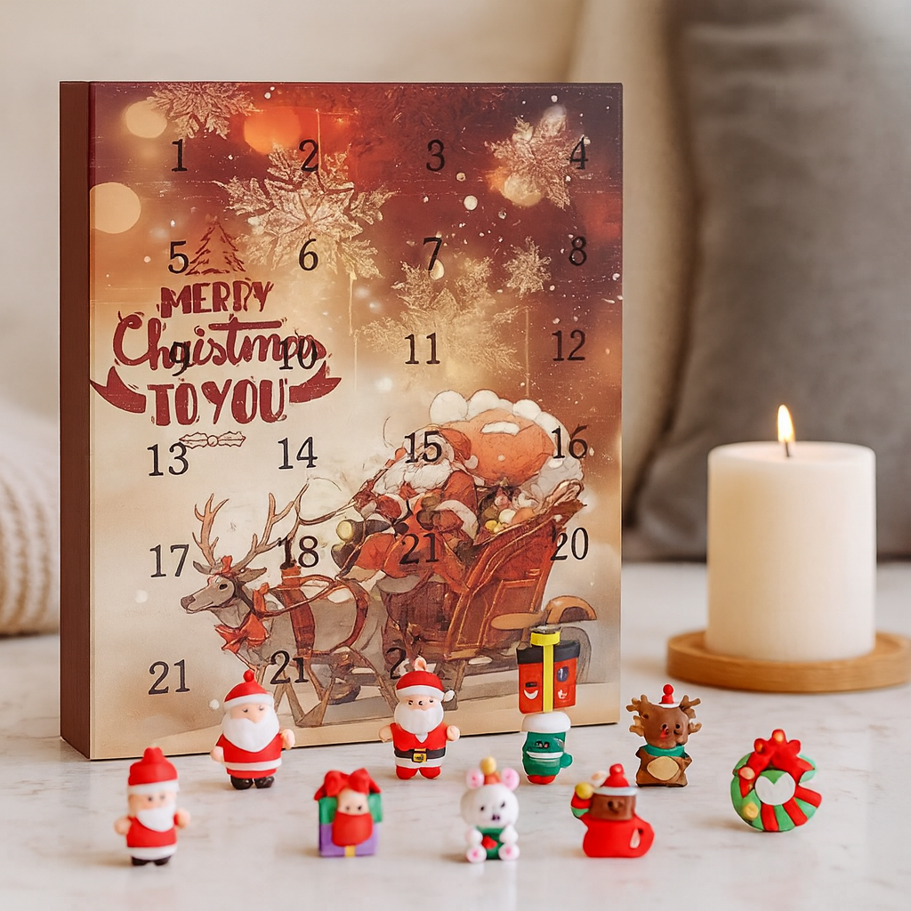 Noelvia | 24-teiliges Adventskalender-Überraschungsbox-Set
