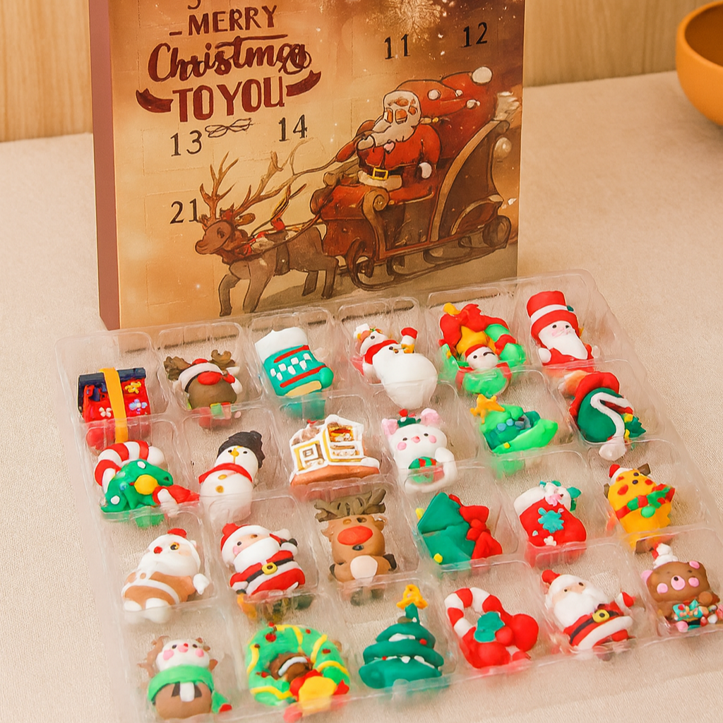 Noelvia | 24-teiliges Adventskalender-Überraschungsbox-Set