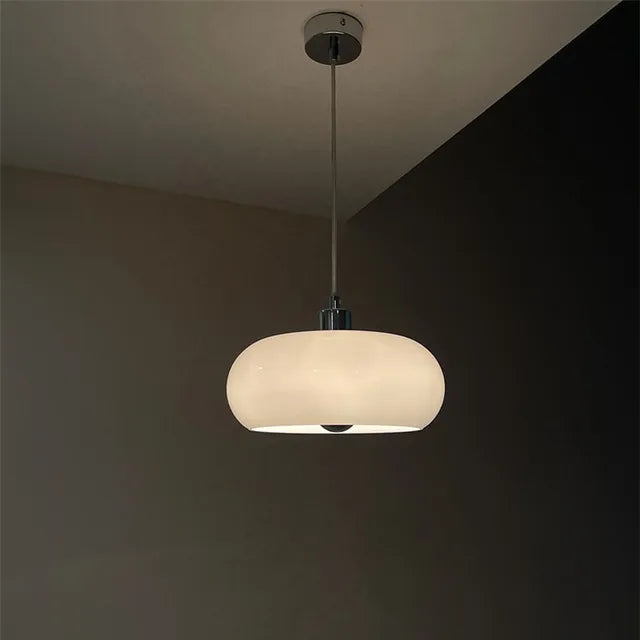 LumiOval - Elegante ovale Glaspendelleuchte