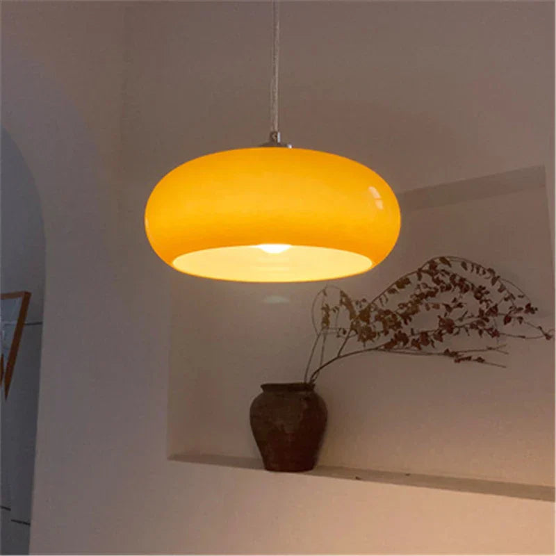 LumiOval - Elegante ovale Glaspendelleuchte