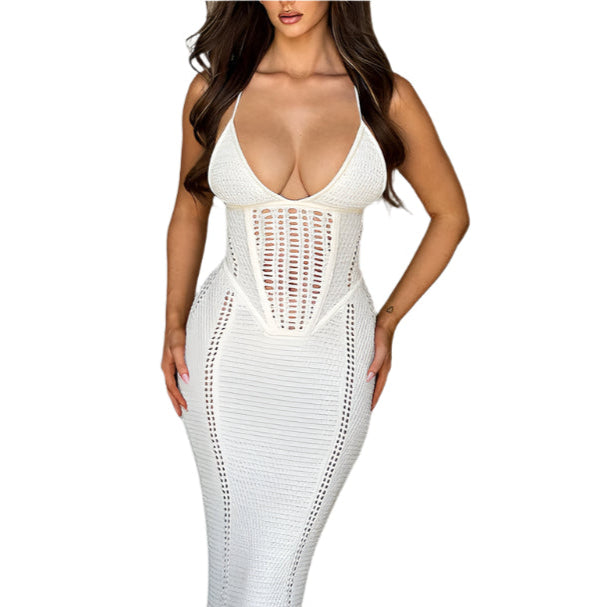 Luna - Damen gestricktes Sommerkleid