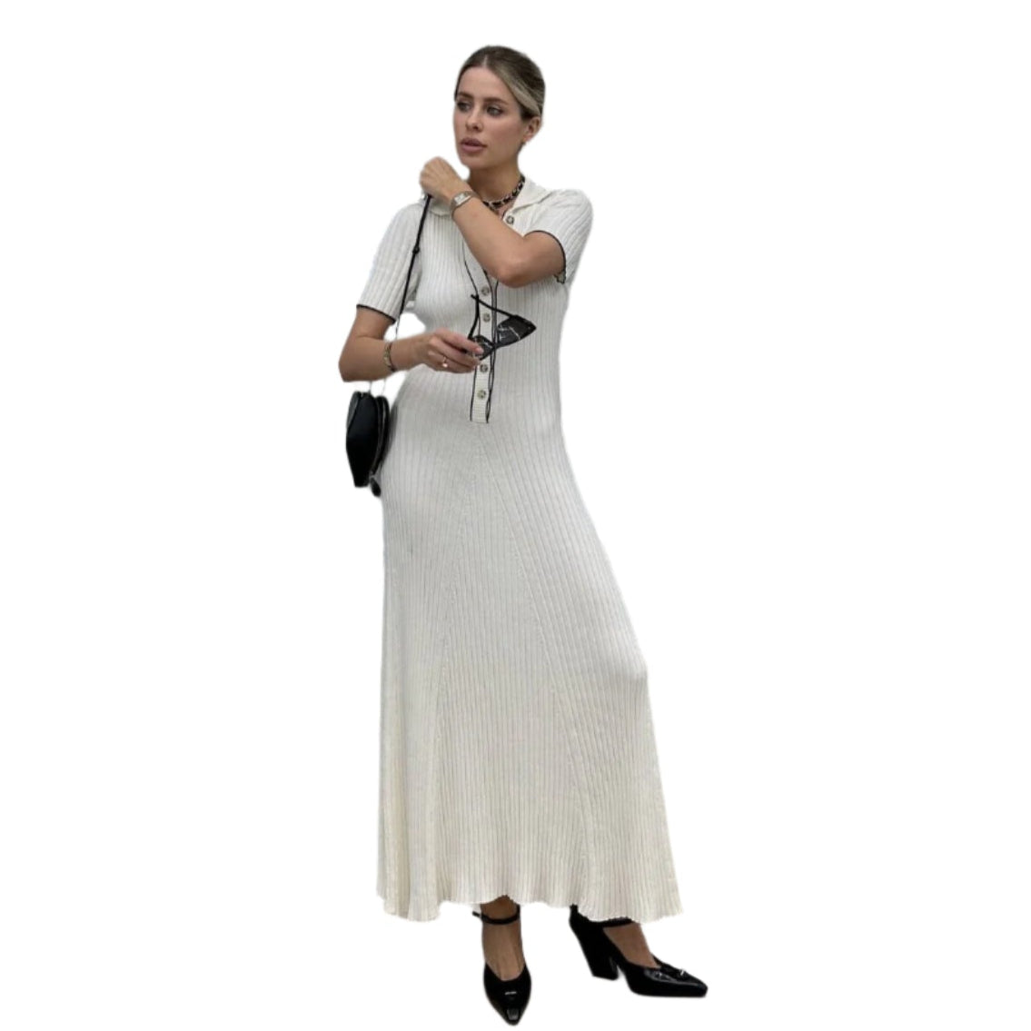 Blair - Elegantes Polo Casual Maxi-Kleid