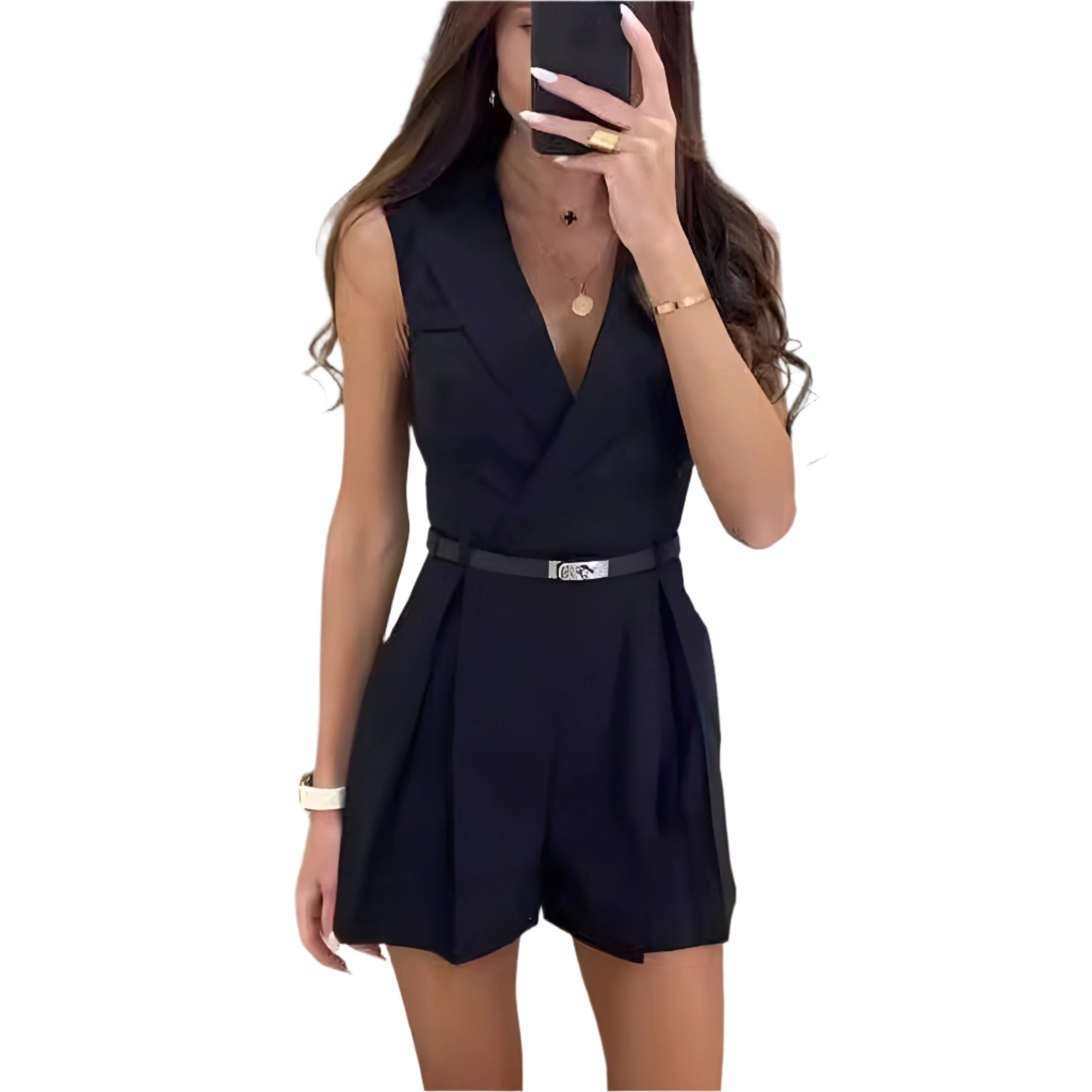 Lucia - Stilvolle ärmellose Jumpsuit