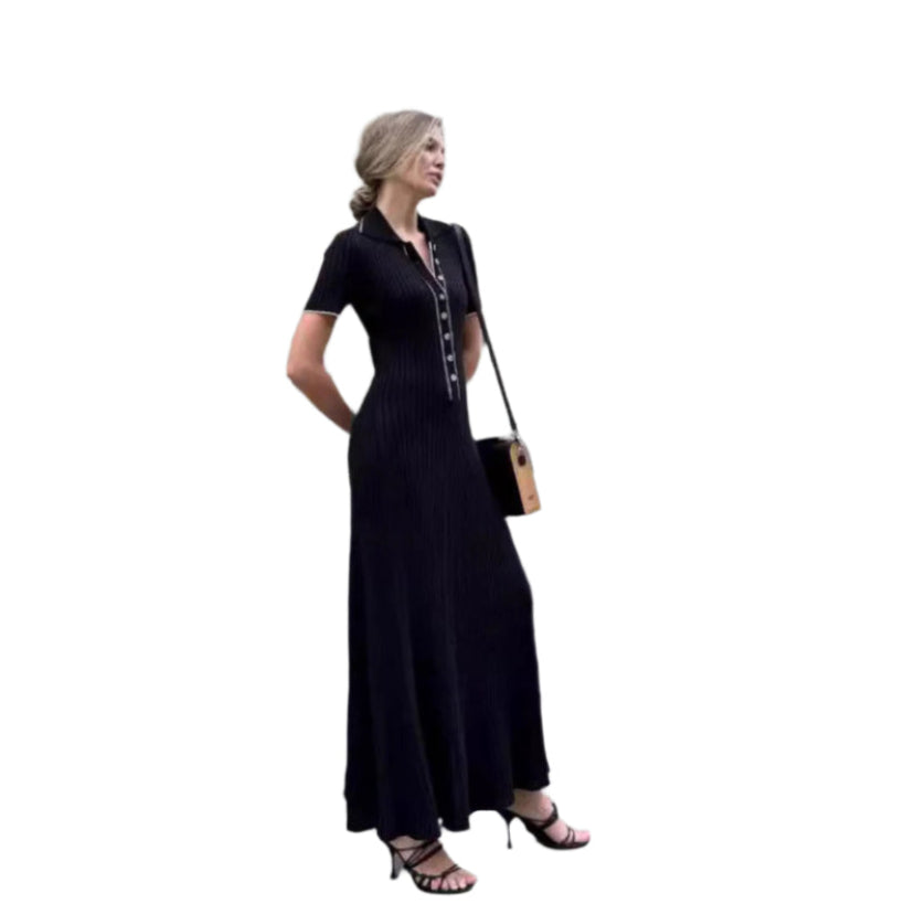 Blair - Elegantes Polo Casual Maxi-Kleid